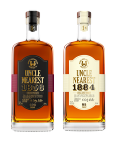 UNCLE NEAREST 1856 PREMIUM AGED WHISKEY and 1884 SMALL BATCH WHISKEY